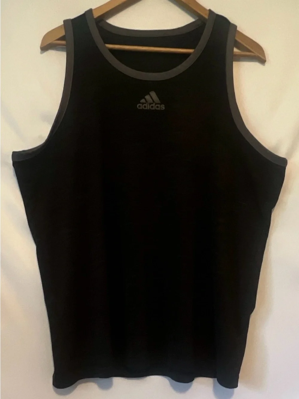 adidas Men’s Essentials Training Tank Top Black Gray 2X / XXL Athleisure Gym
